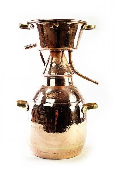 "CopperGarden®" Destille Alquitara 10 L, traditionell - zum Schließen ins Bild klicken