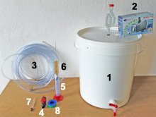Combi-Set-30, accessory set with pump for stailess-steel stills up to 10 litres