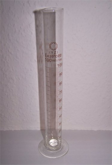 Glas - Messzylinder 100 ml, graduiert - zum Schließen ins Bild klicken